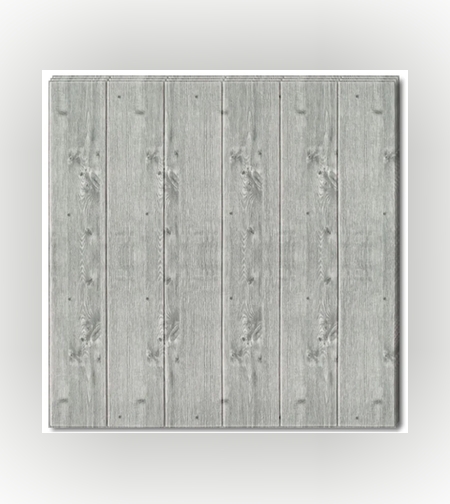 Set 10 Placi Tapet 3D, Flippy, 70 x 70 cm, Grosime 3 mm, din Rasina, Tip Placi de Lemn, Suprafata Acoperita 4.9 mp, Gri Inchis