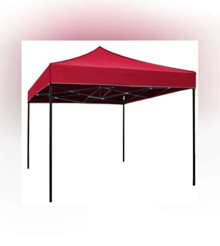 Cort pliabil pentru Evenimente, cadru metalic pentru curte si gradina, 2x2 m, Rosu, Flippy