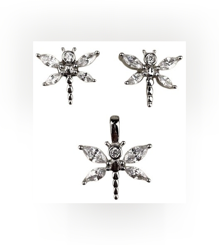 Set Argint 925 Libelula