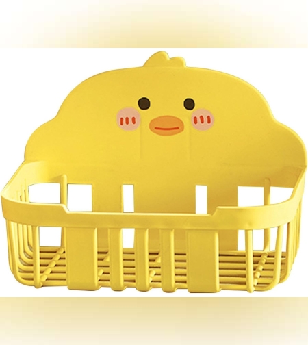 Cutie de Depozitare, Flippy, din Plastic, Montare pe Perete, Model Ratusca, 13x19x12 cm, Galben