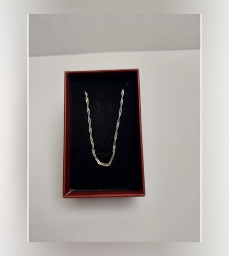 Lantisor Argint 925 Rasucit 55 cm, Jolie Silver, 2.6g