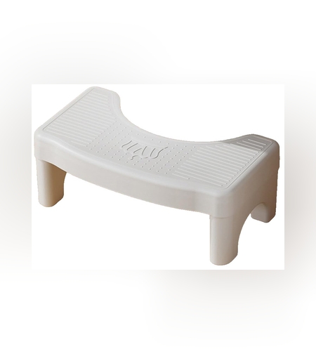 Scaunel WC, Flippy, Tratament Impotriva Hemoroizilor si Constipatiei, Scaun Inaltator WC Copii, Suport Picioare WC, Taburet Inaltator Pozitia Corecta Ghemuit Pe WC, Plastic Rezistent, 17x22x38 cm, Alb