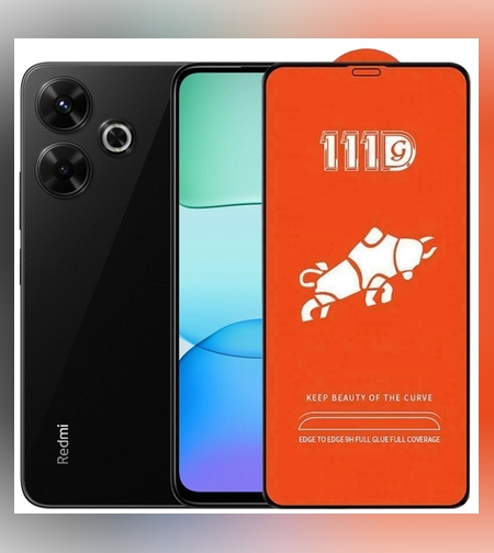 Folie Sticla Securizata pentru Xiaomi Redmi 13R, Flippy, Sticla de Protectie Compatibila cu Xiaomi Redmi 13R, Full Cover 111D, HD, Margini Negre, Transparenta