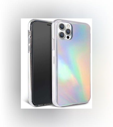 Husa protectie Flippy compatibila cu Apple iPhone 12/12 Pro Laser Gradient Case Cameleon