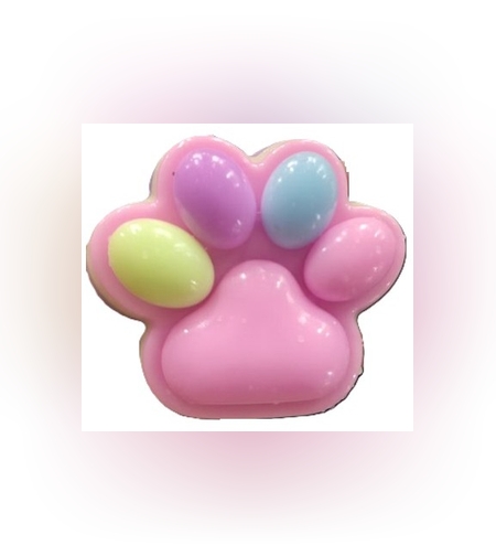 Jucarie Antistres Squishy, Flippy, Labuta de Pisica Squeeze Toys, cu Revenire Lenta, 7.5 cm, Model 270529, Multicolor