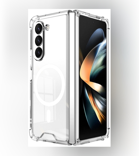 Husa pentru Samsung Galaxy Z FOLD6, Flippy, Husa de Protectie cu Anti-Shock, Tehnologie MagSafe Magnetic, Design Ultra Subtire, Anti alunecare, TPU Acrilic, Transparent