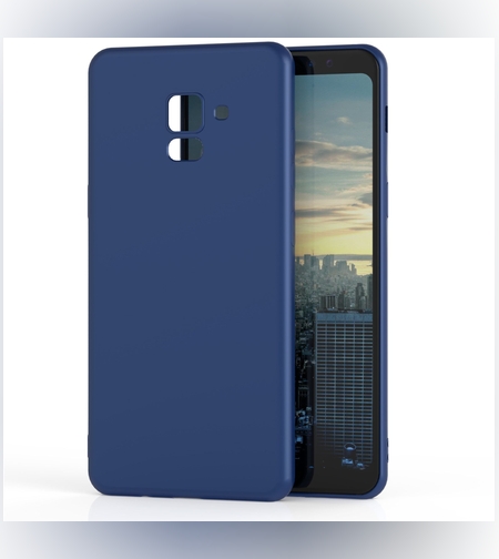 Husa Samsung Galaxy A8 2018 Luxury Case Albastru