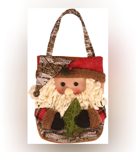 Geanta pentru Cadouri de Craciun, Flippy, Model Mos Craciun, Decoratiune Sarbatori, 46x23x2 cm, Multicolor