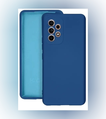 Husa protectie Flippy pentru Samsung A53 5G Liquid Silicone Albastru Inchis