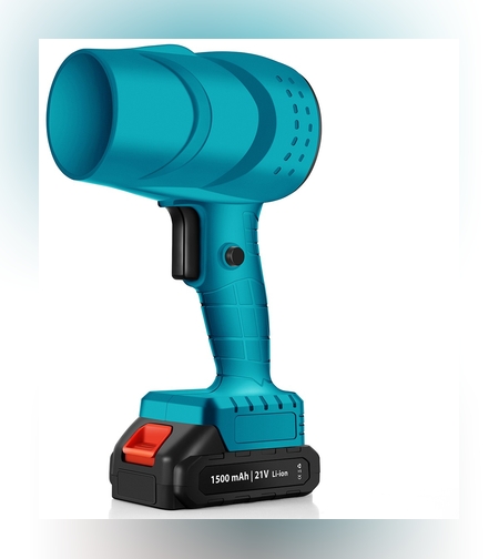 Suflanta de Aer Multifunctionala Portabila, Flippy, Incarcare Auto, pentru Gratar, Masina, Indepartare Frunze si Praf, 1500 mAh, Viteta de Rotatie 25000 RPM, 2 Baterii de Li si Incarcator, Albastru