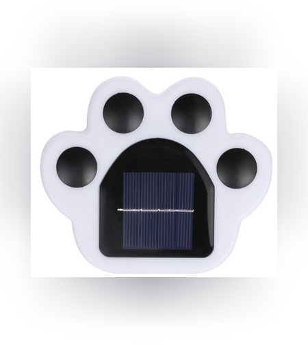 Lampa solara LED, Tip laba de urs, pentru gazon sau gradina, Rezistenta la apa, Flippy, Alb rece