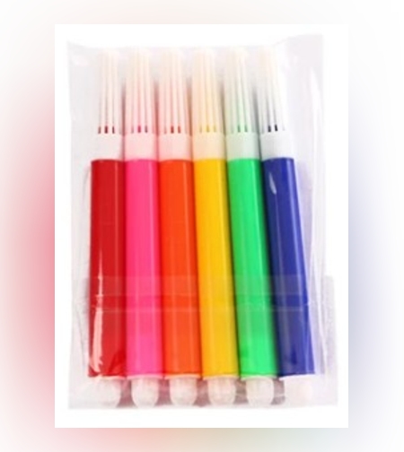 Set 6 Markere Colorate, Flippy, pentru Hartie Mini Imprimanta Foto Portabila, Multicolor