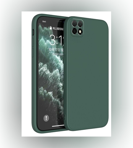 Husa protectie Flippy pentru Samsung A22 5G Liquid Silicone Verde