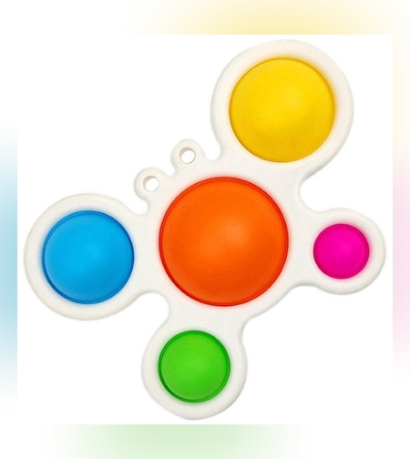 Jucarie Antistres Flippy - Fidget Toy, Simple Dimple, Crab, Multicolor