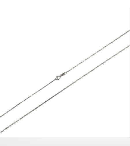 Lantisor din Argint 925, model plat rotund (ccc) 55 cm