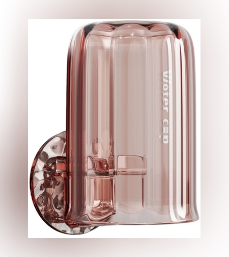 Suport Multifunctional 2 in 1, Pahar si Suport pentru Periuta de Dinti, Flippy, Plastic, Dimensiune: 10.4 x 7.3 x 7.3 cm, Roz