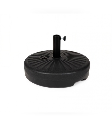 Baza umbrela din plastic Flippy, rotunda, 22 litri, neagra