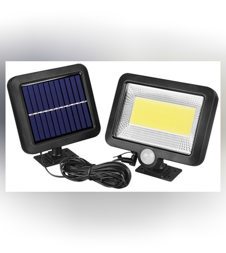 Lumina cu incarcare solara, 100 LED cu 1 grila pe inductie, montaj pe perete, Flippy