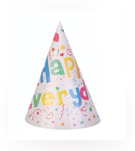 Set 6 Coifuri Happy Everyday, Flippy, pentru Petrecere, 20x14 cm, Multicolor