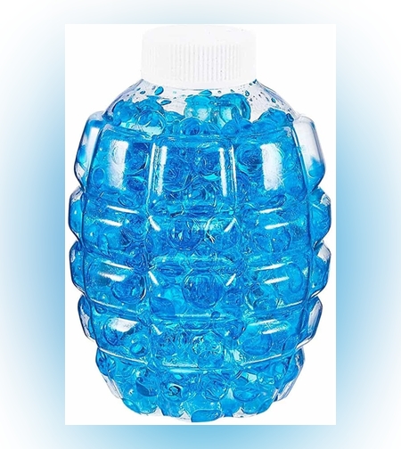 Munitie, Flippy, 20.000 Bile Gel pentru pistoale de jucarie Gel Blaster, Sticla Ananas 10.5x6.5 mm, Albastru