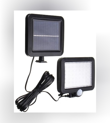 Lumina cu incarcare solara, 56 LED cu 1 grila pe inductie, montaj pe perete, Flippy