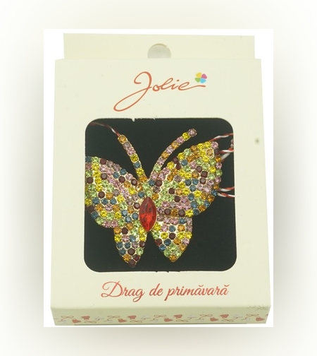 Brosa Multicolora Jolie model Fluture