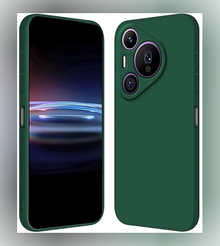 Husa de Protectie, Flippy, pentru Huawei Pura 70 Pro, Liquid Silicone, cu Microfibra pe Interior, Protectie Antisoc, Compatibil Incarcare Wireless, Verde