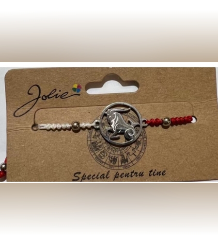 Martisor bratara zodiac, Jolie, 5x9 cm, Capricorn