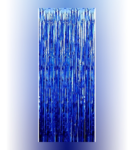 Perdea Franjurata, Flippy, Model Decor Petrecere, pentru Fundal de Poze, Amenajare Colorata a Petrecerii, Dimensiune 100x200 cm, Albastru Inchis