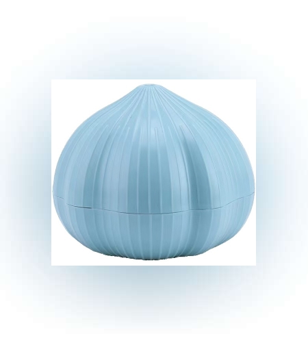 Presa Manuala pentru Usturoi, Flippy, Model Usturoi, 7 x 7.5 cm, din Plastic, Albastru Deschis