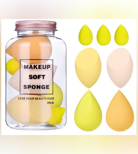 Set Buretei Machiaj, Flippy, Premium, 7 bucati, galben