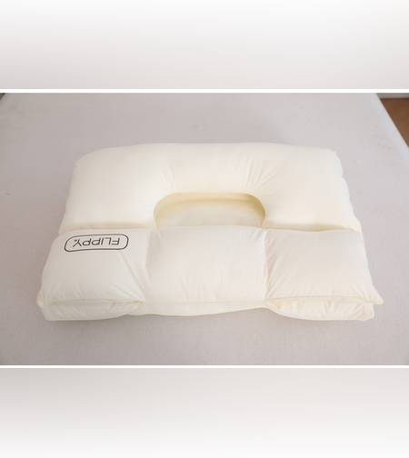 Perna Ortopedica 3 in 1, Flippy, Strat Dublu, Protectie Cervicala, pentru Adulti, 45 x 70 cm, Alb