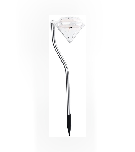 Lampa solara LED tip Diamant pentru gradina Flippy, inaltime 30 cm, 2V, ABS, 600mAh, multicolor