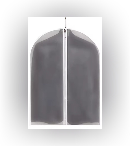 Set 5 Huse de Depozitare cu Fermoar, Flippy, pentru Haine, de Protectie, pentru Voiaj, Netesut, Rezistent la Praf, 60x80 cm, Transparent-Alb