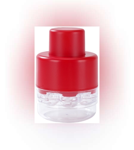 Dispozitiv de Scos Samburi, Flippy, Manual, cu 7 Gauri, pentru Cirese, 13 x 9.2 cm, din ABS, Rosu