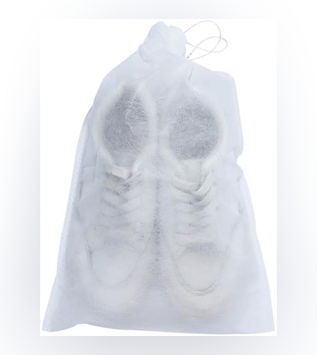 Set 50 de Saci de Depozitare Incaltaminte, Flippy, de Protectie, pentru Voiaj, Netesut, Rezistenti la Praf, Protectie Solara, Anti-Ingalbenire, 38x32 cm, Marime Medie, Transparent