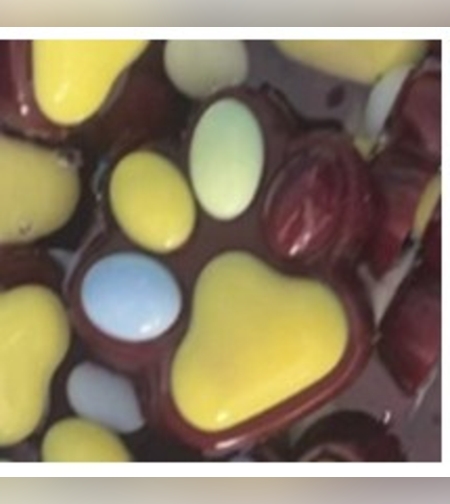 Jucarie Antistres Squishy, Flippy, cu Revenire Lenta, Labuta de Pisica Pufoasa, 7.5 cm, Ambalaj Transparent, Maro Galben