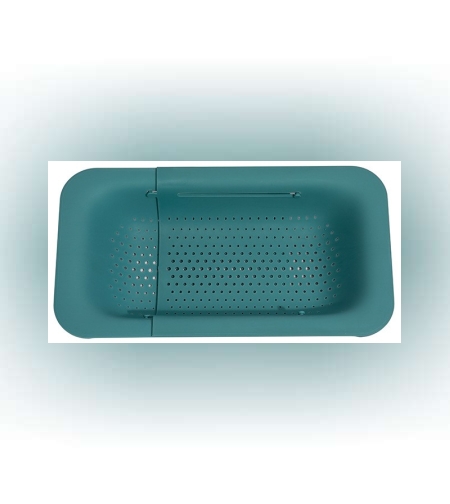 Cos pentru Scurgere Chiuveta de Bucatarie, Flippy, Plastic, Telescopic, 36x20x5 cm, Verde