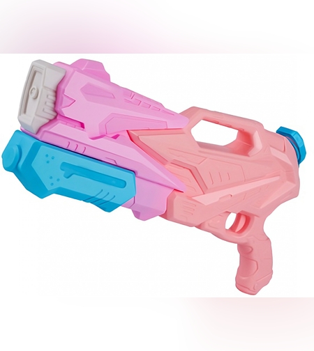 Pistol cu Apa pentru Copii, Rezervor, Pentru Piscina/Plaja, Flippy, 6ani+,  3 duze, Roz, 770ML