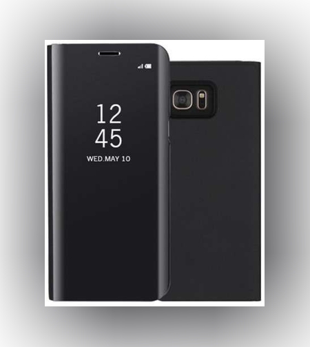 Husa Samsung S10 Lite Flip Cover Oglinda Negru