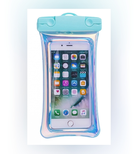 Husa subacvatica Waterproof Flippy, Snowproof, Universala, Senzoriala, cu Snur, pentru telefon sau documente, Verde Menta