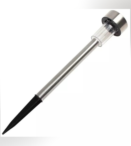 Lampa solara LED de exterior pentru gradina Flippy, dispersor normal, 0.06W, Inox, 29 cm