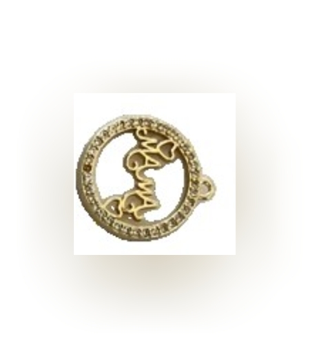 Bratara Placata cu Aur 24K Mama in Cerc