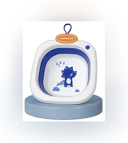 Lavoar Pliabil, Flippy, pentru Copii 1-8 Ani, Model Animat, din PP+TPE, 32x29x10 cm, Albastru