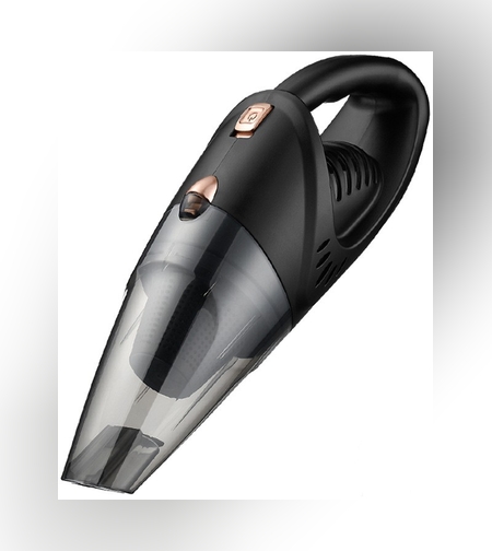 Aspirator Auto, Flippy, pentru interiorul Automobilului, putere Turbo, alimentare DC 12 V, 42 x 14 cm, Negru