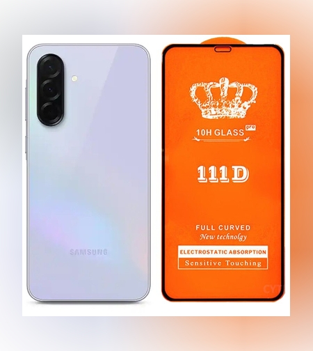 Folie Securizata pentru Samsung A36, Flippy, Sticla de Protectie Compatibila cu Samsung A36, Full Cover 111D, 10H GLASS, Margini Negre, Transparenta