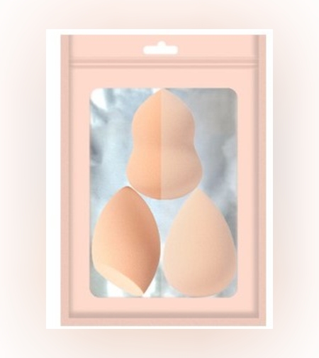 Set Buretei Machiaj, Flippy, Premium, nude, 3 bucati