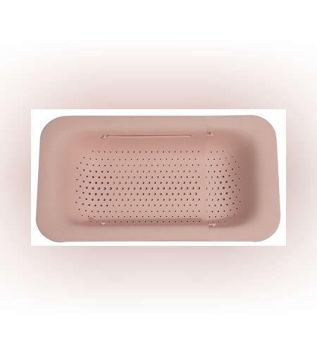 Cos pentru Scurgere Chiuveta de Bucatarie, Flippy, Plastic, Telescopic, 36x20x5 cm, Roz