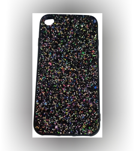 Husa de protectie pentru Apple iPhone 7 Sparkling Glitter TPU Negru