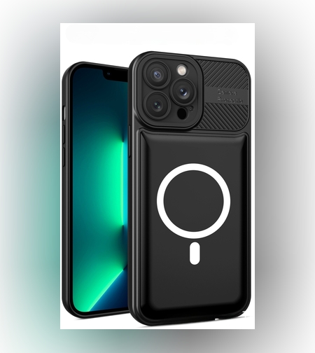 Husa Urban Armor pentru Samsung Galaxy A24 4G, Flippy, Suport Auto Magnetic, Protectie Antisoc, Negru